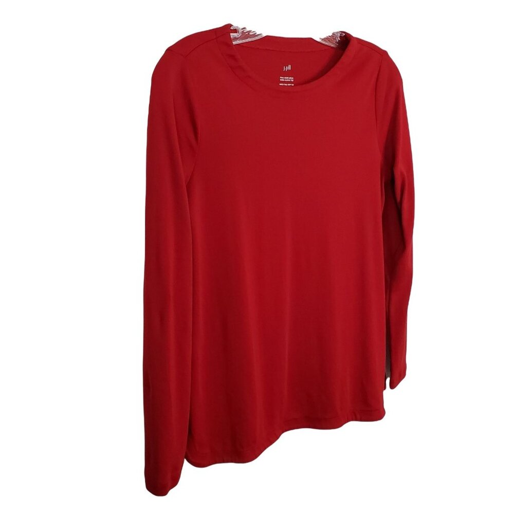 J Jill Size XS Shirt Pima Crew Neck Long Sleeve Tee Fine Gauge Lightweight Knit